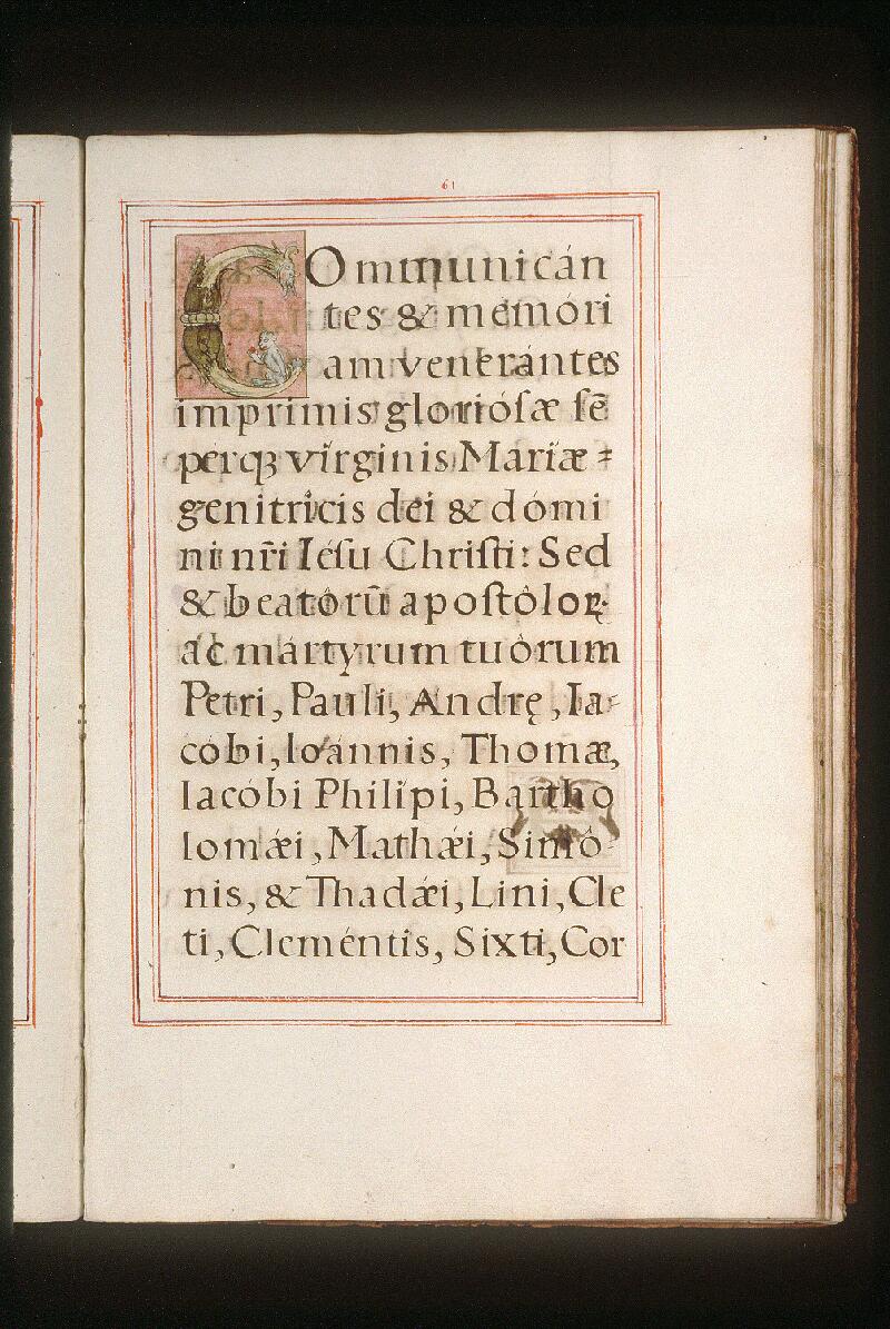 Avignon, Bibl. mun., ms. 0157, f. 061 - vue 1
