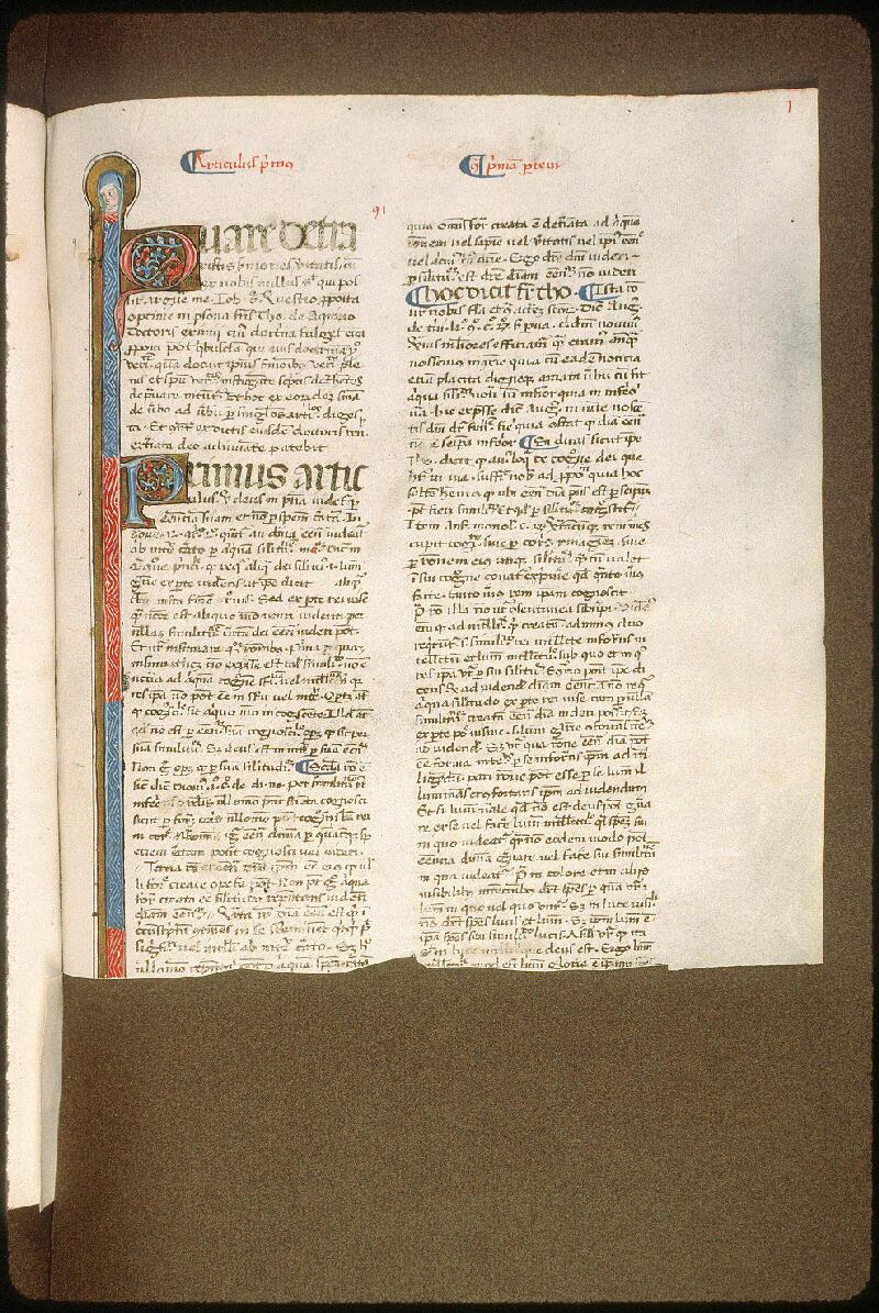 Avignon, Bibl. mun., ms. 0260, f. 091 - vue 2