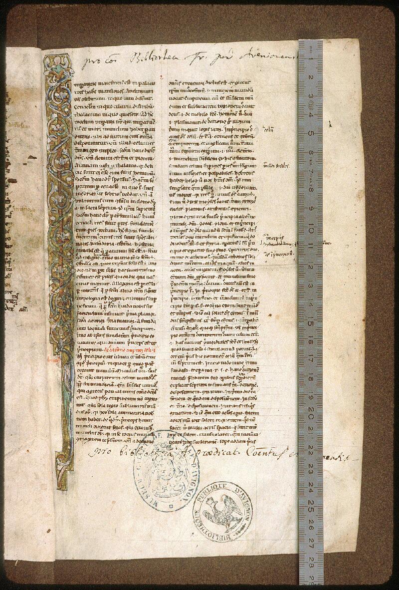 Avignon, Bibl. mun., ms. 0286, f. 002 - vue 1