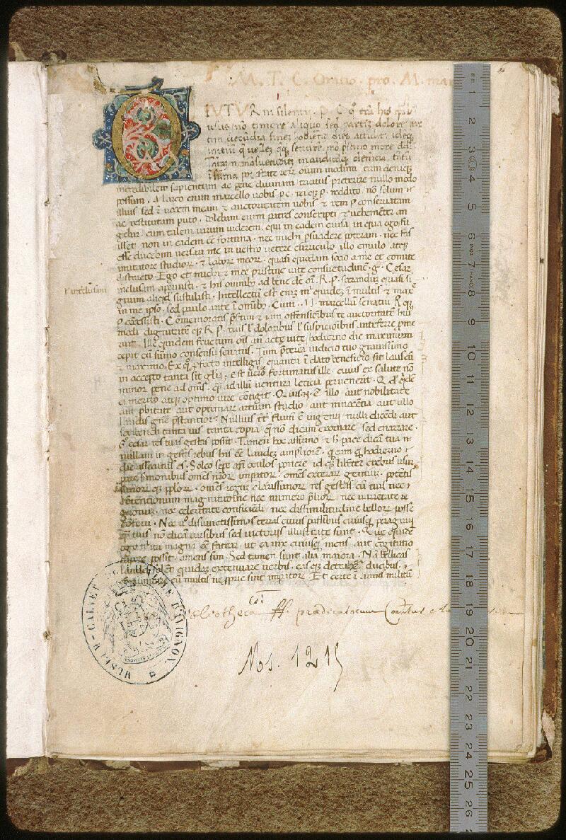 Avignon, Bibl. mun., ms. 1215, f. 001 - vue 1