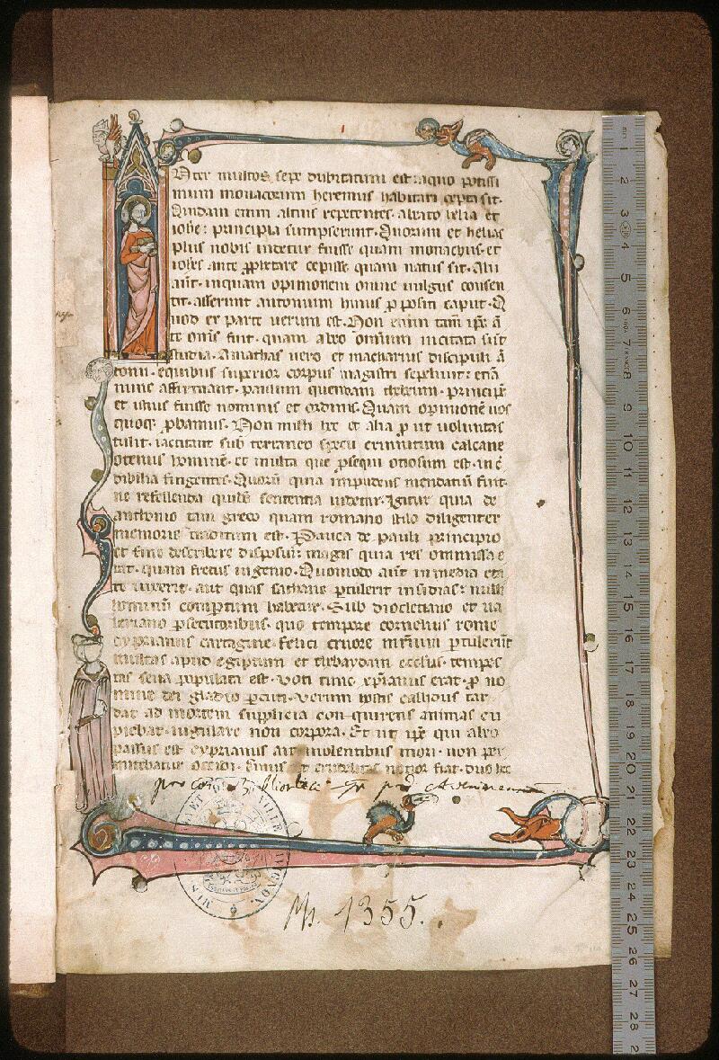 Avignon, Bibl. mun., ms. 1355, f. 001 - vue 1