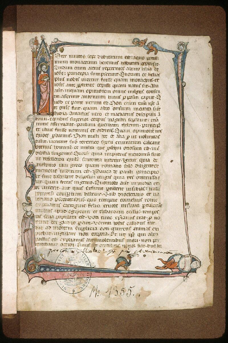 Avignon, Bibl. mun., ms. 1355, f. 001 - vue 2