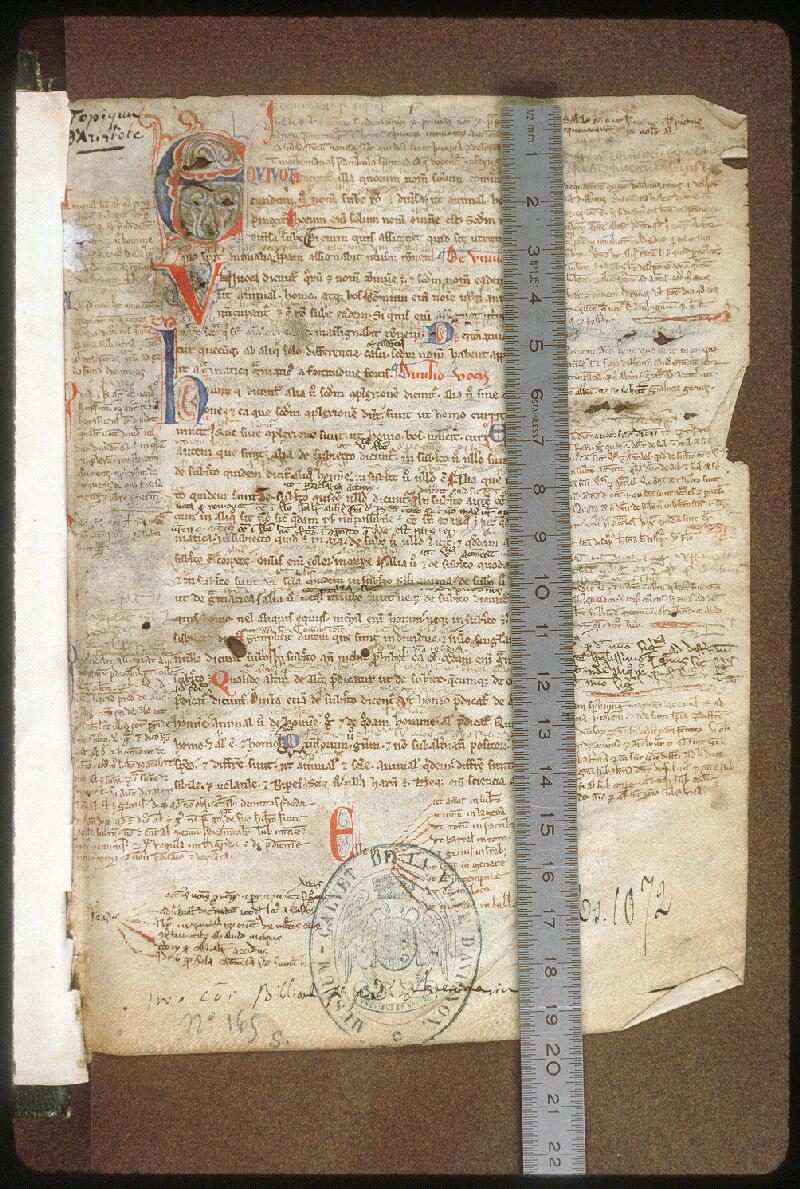 Avignon, Bibl. mun., ms. 1072, f. 001 - vue 1