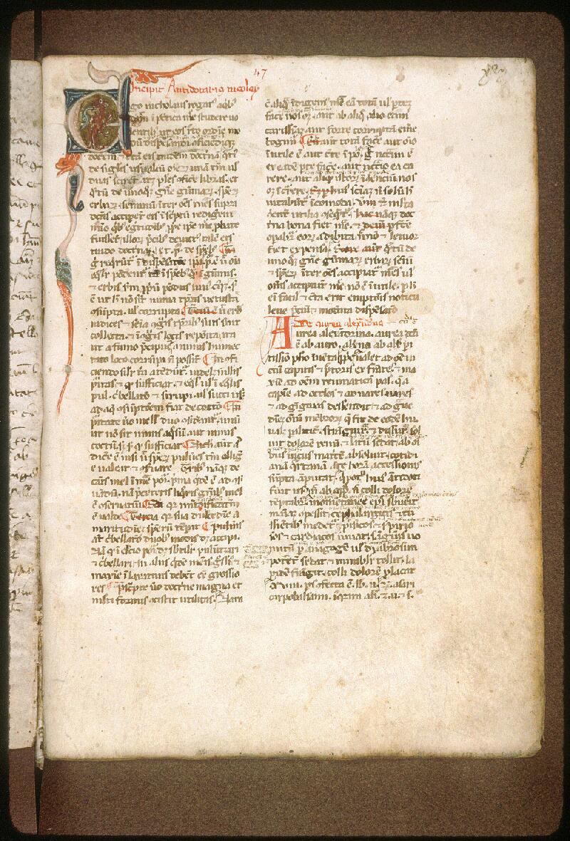Avignon, Bibl. mun., ms. 0995, f. 047 - vue 1