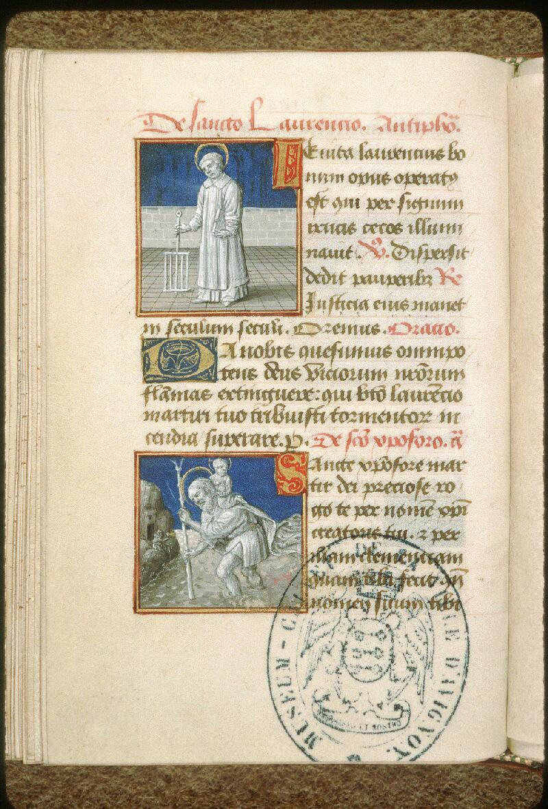 Avignon, Bibl. mun., ms. 2595, f. 100v - vue 1