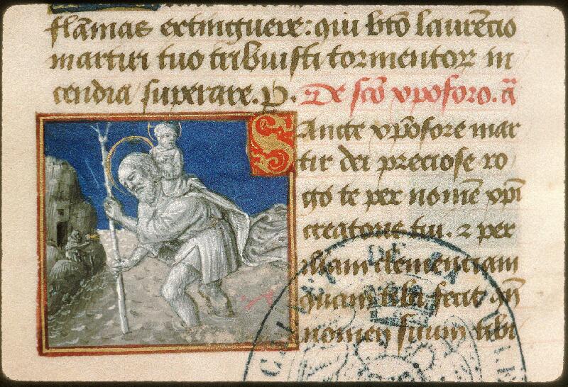 Avignon, Bibl. mun., ms. 2595, f. 100v - vue 3