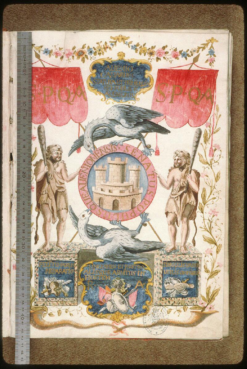 Avignon, Bibl. mun., ms. 2834, f. 001 - vue 1