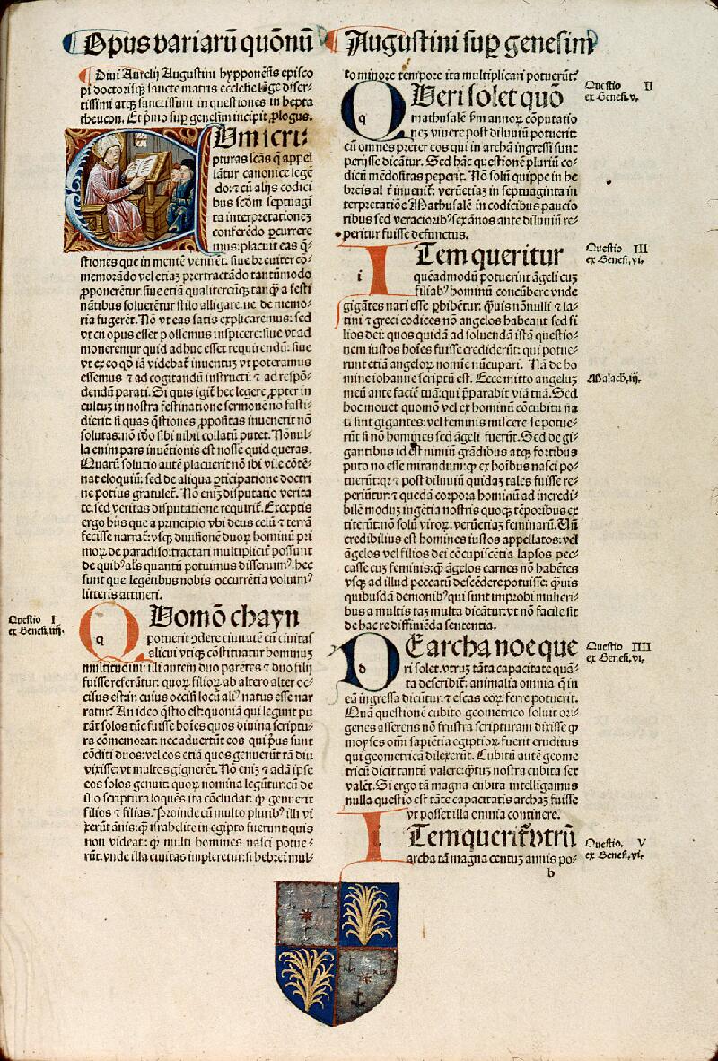 Beaune, Bibl. mun., inc. 033, f. 009 - vue 1