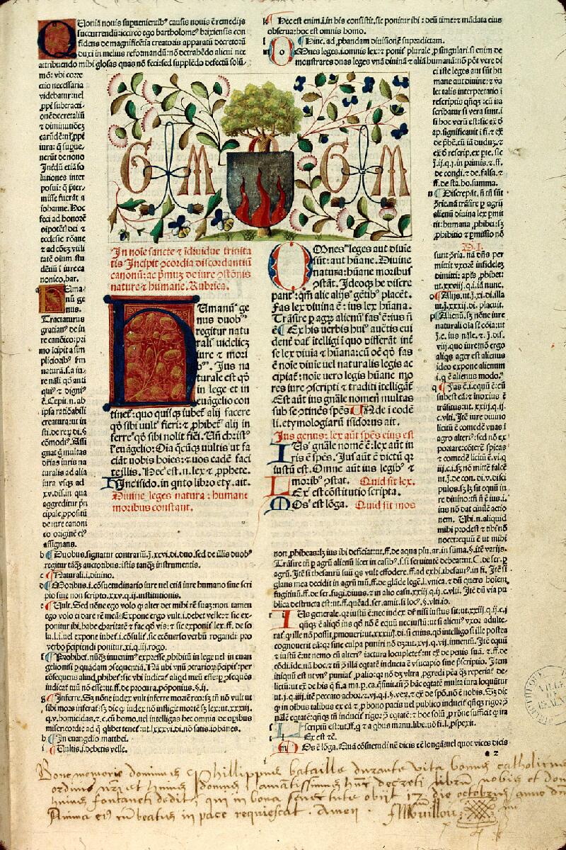 Beaune, Bibl. mun., inc. 210, f. 003 - vue 1