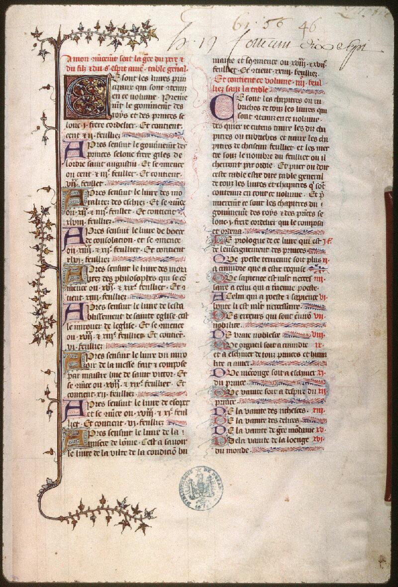 Besançon, Bibl. mun., ms. 0434, f. 000A