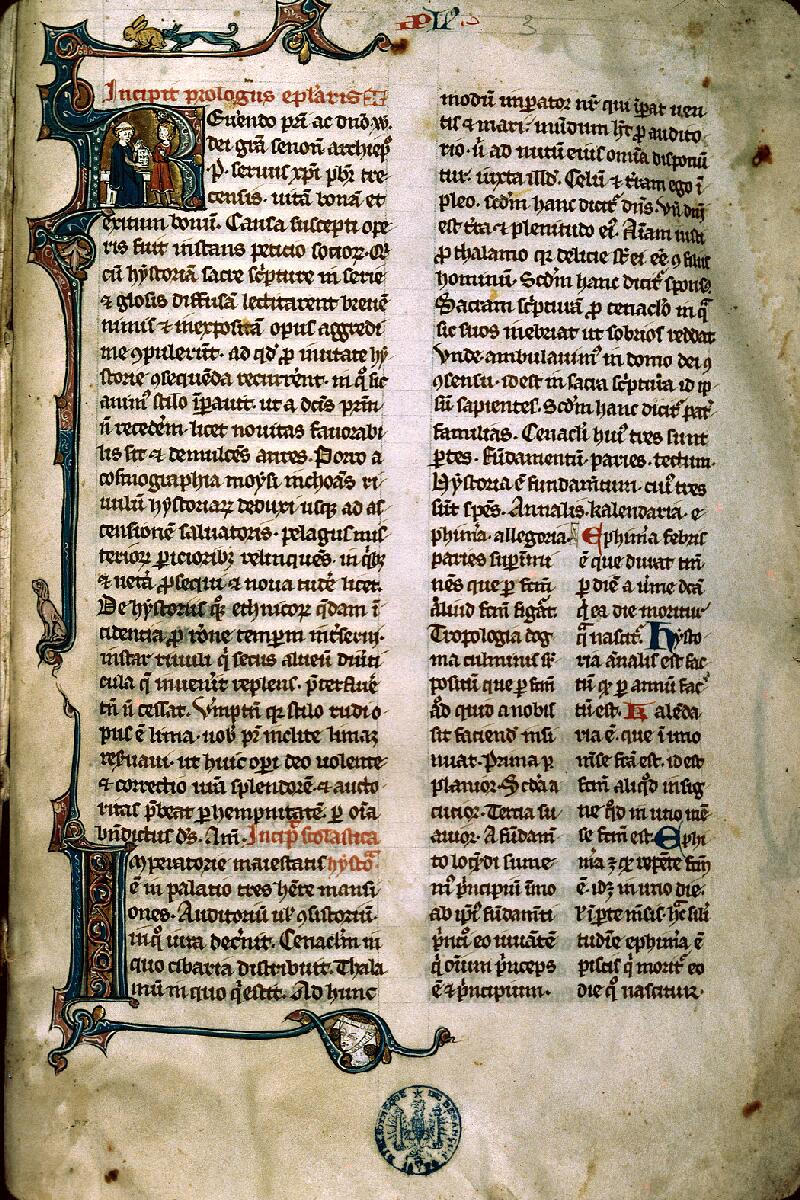 Besançon, Bibl. mun., ms. 0017, f. 003 - vue 1
