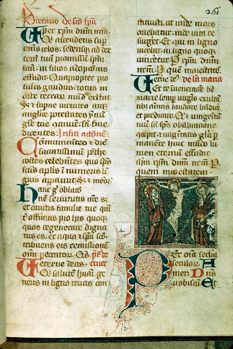 Besançon, Bibl. mun., ms. 0067, f. 261 - vue 1