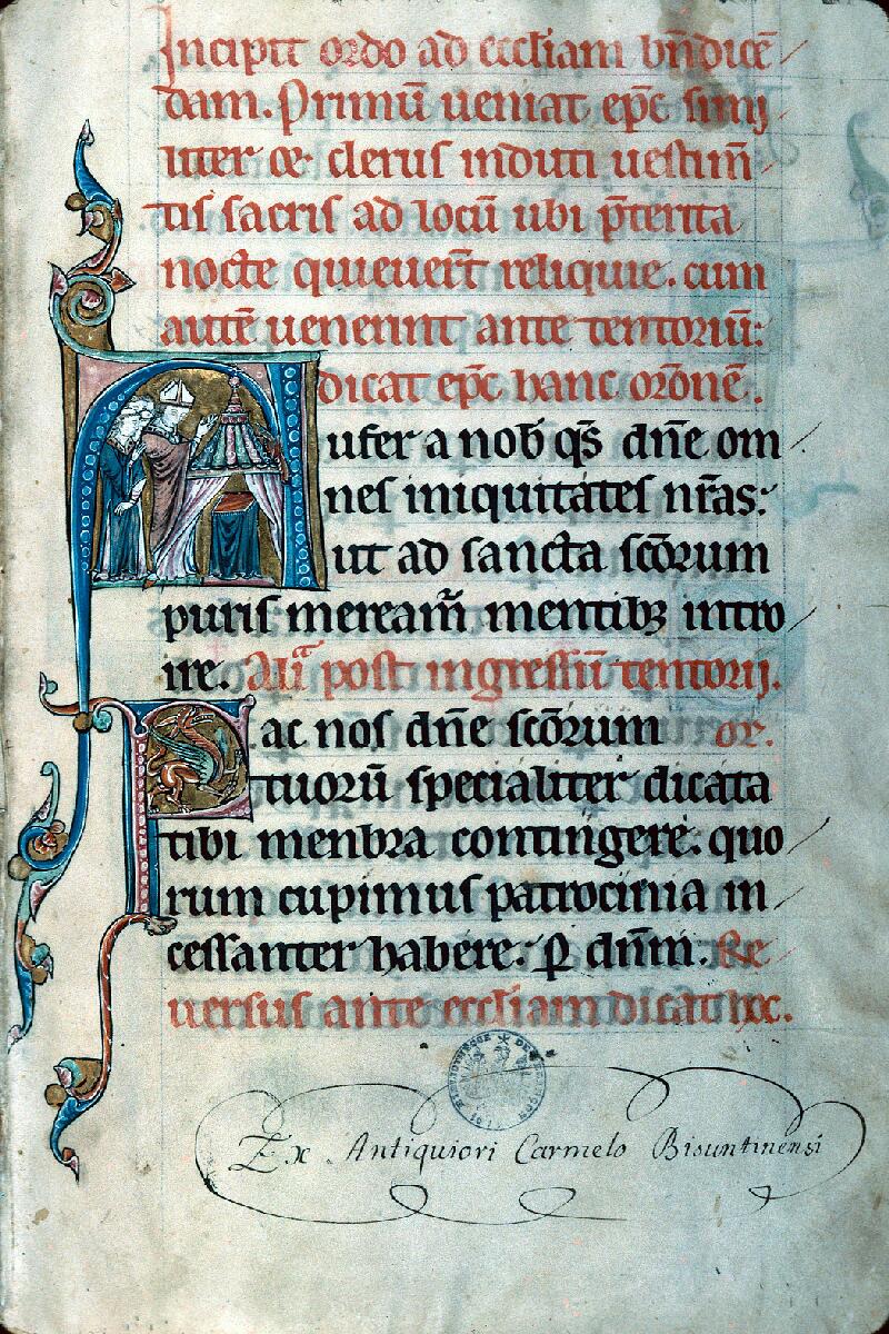 Besançon, Bibl. mun., ms. 0138, f. 001 - vue 1