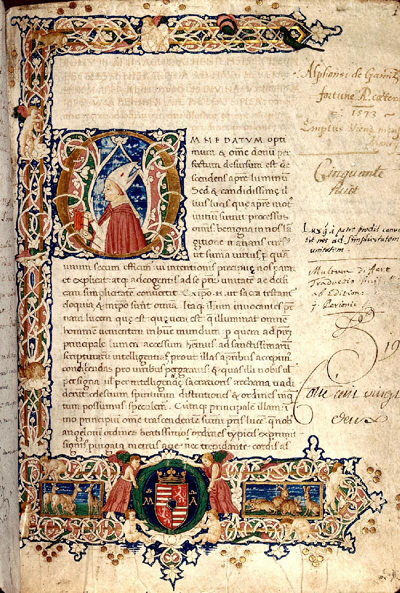 Besançon, Bibl. mun., ms. 0166, f. 001 - vue 1