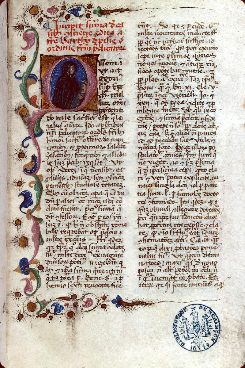 Besançon, Bibl. mun., ms. 0227, f. 001 - vue 1