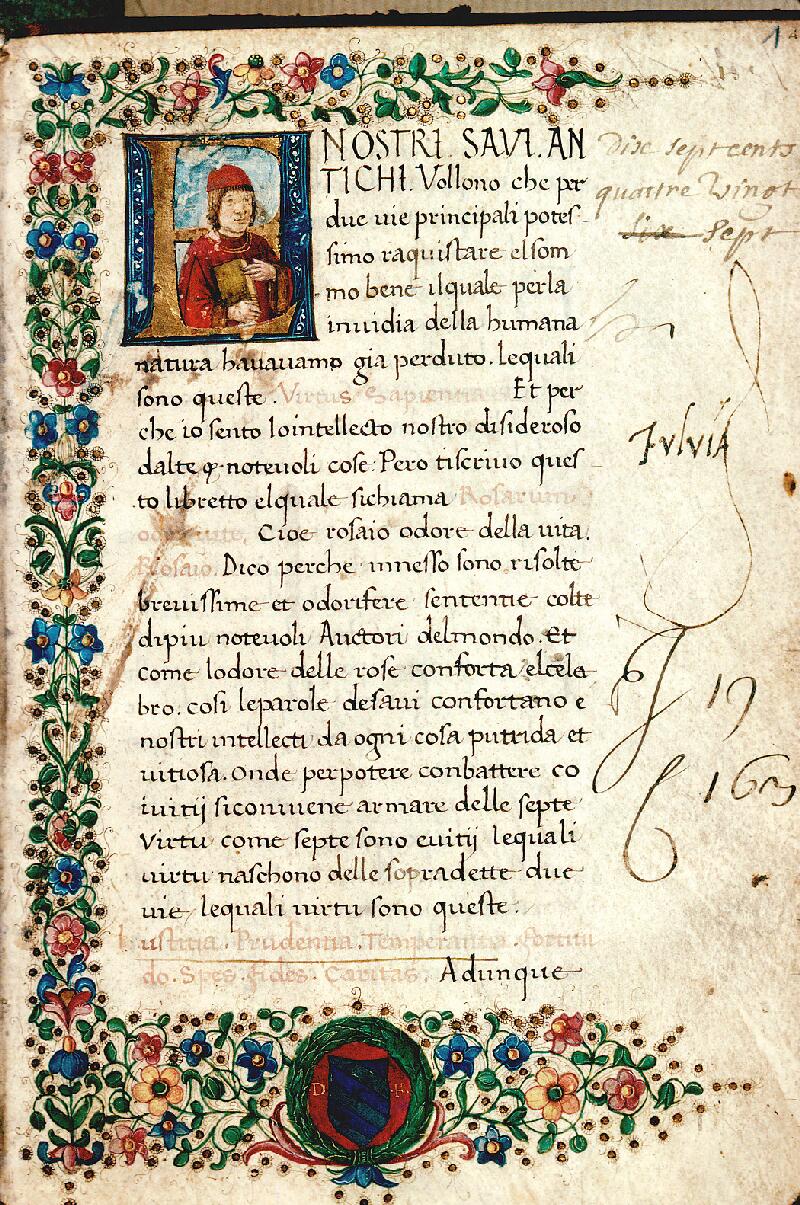 Besançon, Bibl. mun., ms. 1289, f. 001 - vue 1