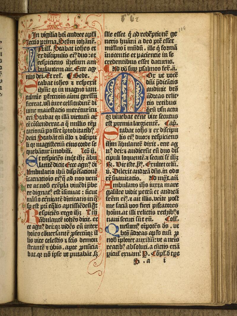 Boulogne-sur-Mer, Bibl. mun, inc. 0010, f. 106