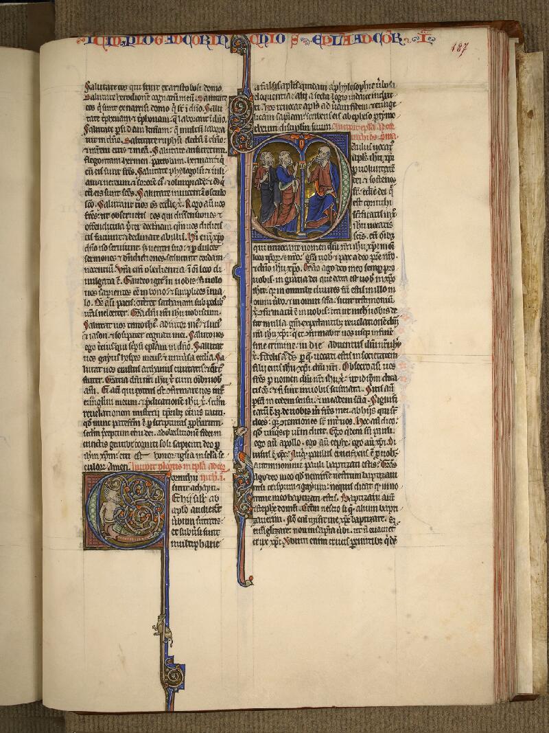 Boulogne-sur-Mer, Bibl. mun, ms. 0004, f. 187 - vue 1