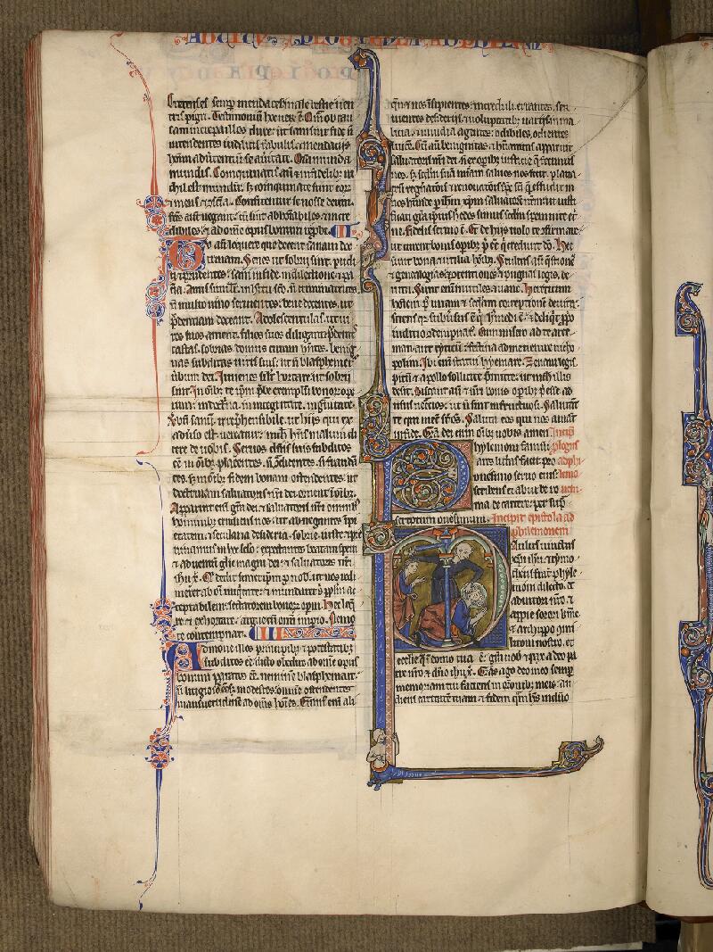 Boulogne-sur-Mer, Bibl. mun, ms. 0004, f. 205v - vue 1