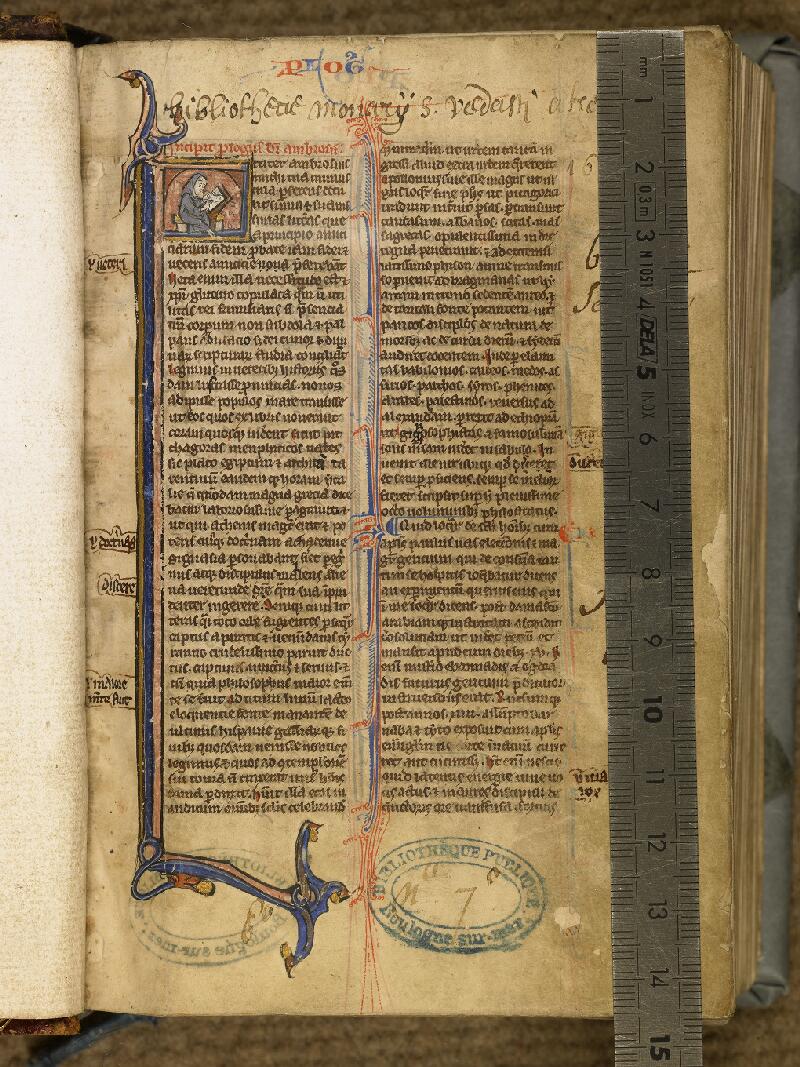 Boulogne-sur-Mer, Bibl. mun, ms. 0007, f. 001 - vue 1