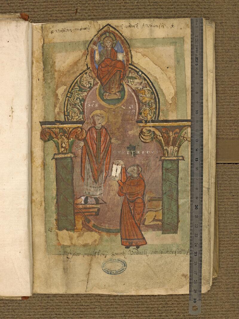 Boulogne-sur-Mer, Bibl. mun, ms. 0009, f. 001 - vue 1