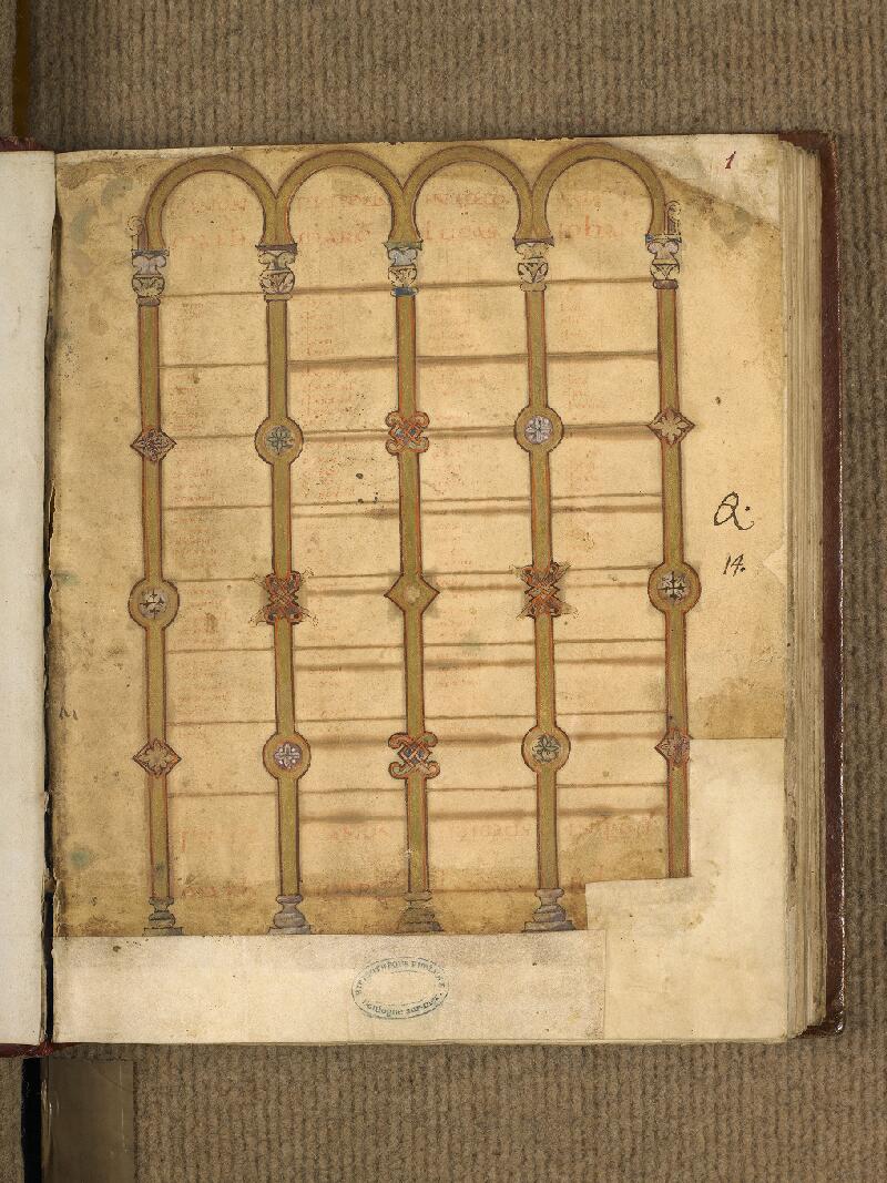 Boulogne-sur-Mer, Bibl. mun, ms. 0012, f. 001 - vue 2