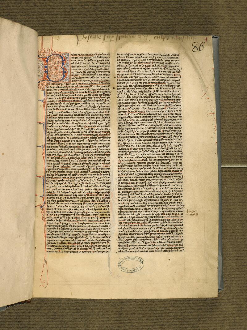 Boulogne-sur-Mer, Bibl. mun, ms. 0022, f. 001 - vue 2