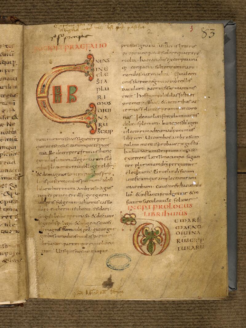 Boulogne-sur-Mer, Bibl. mun, ms. 0025, t. I, f. 003 - vue 2