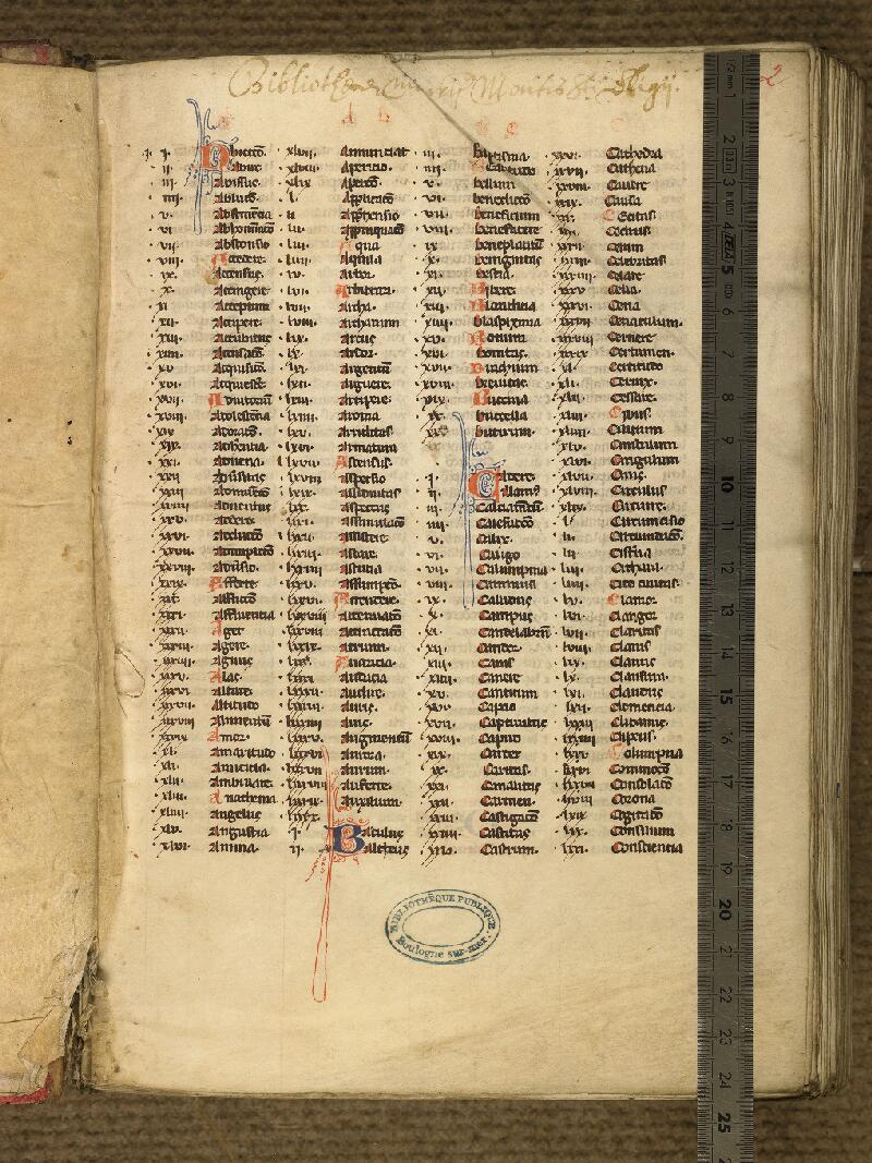 Boulogne-sur-Mer, Bibl. mun, ms. 0026, f. 002 - vue 1