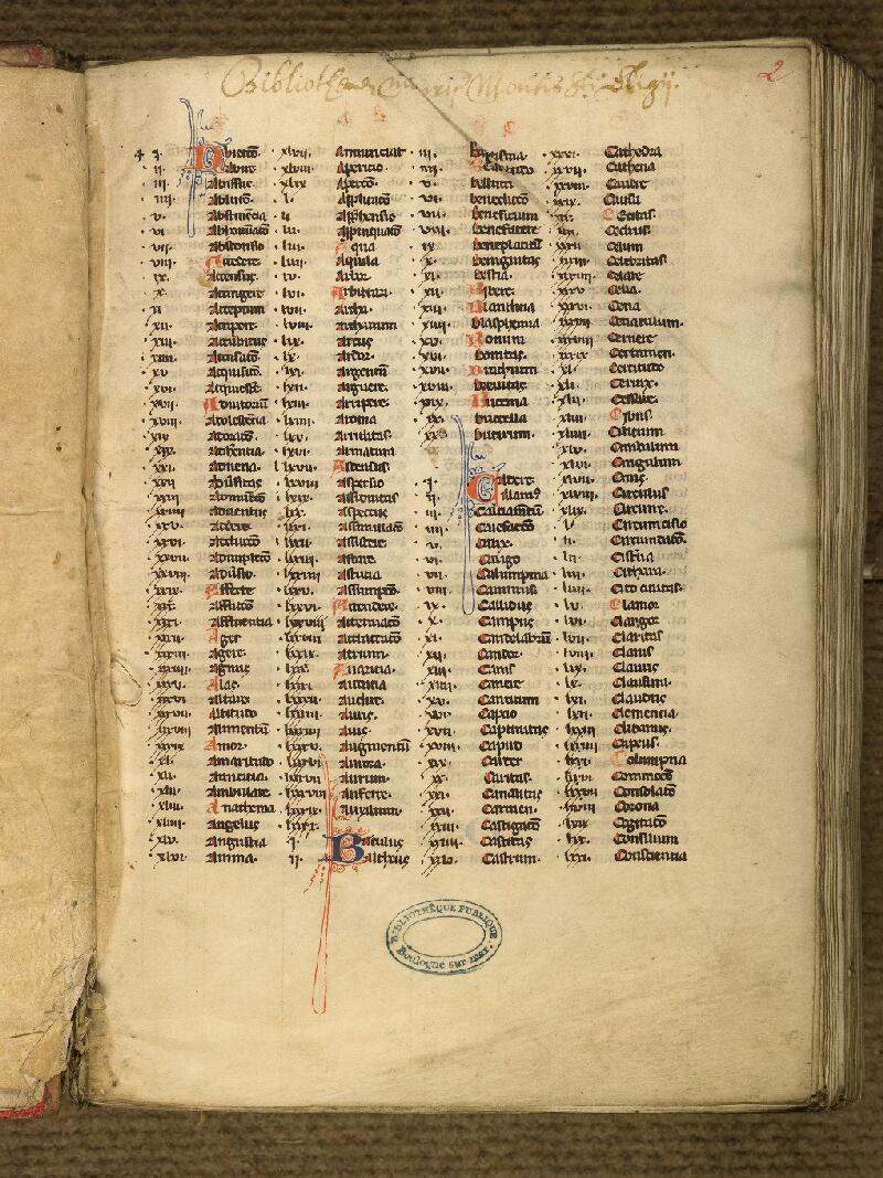 Boulogne-sur-Mer, Bibl. mun, ms. 0026, f. 002 - vue 2