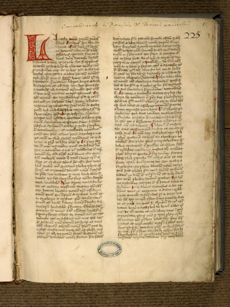 Boulogne-sur-Mer, Bibl. mun, ms. 0028, f. 001 - vue 2