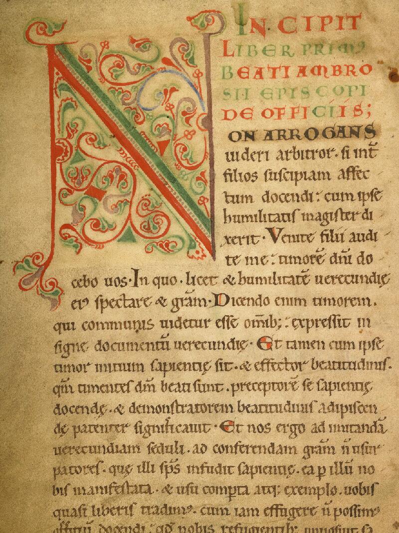 Boulogne-sur-Mer, Bibl. mun, ms. 0033, f. 001v - vue 3