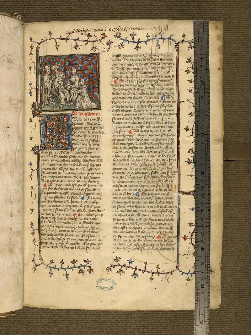 Boulogne-sur-Mer, Bibl. mun, ms. 0055, t. I, f. 003 - vue 1