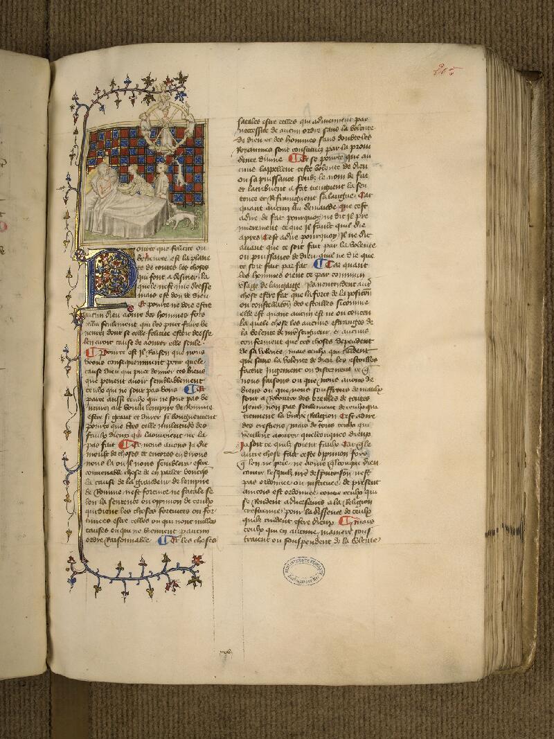 Boulogne-sur-Mer, Bibl. mun, ms. 0055, t. I, f. 205 - vue 1