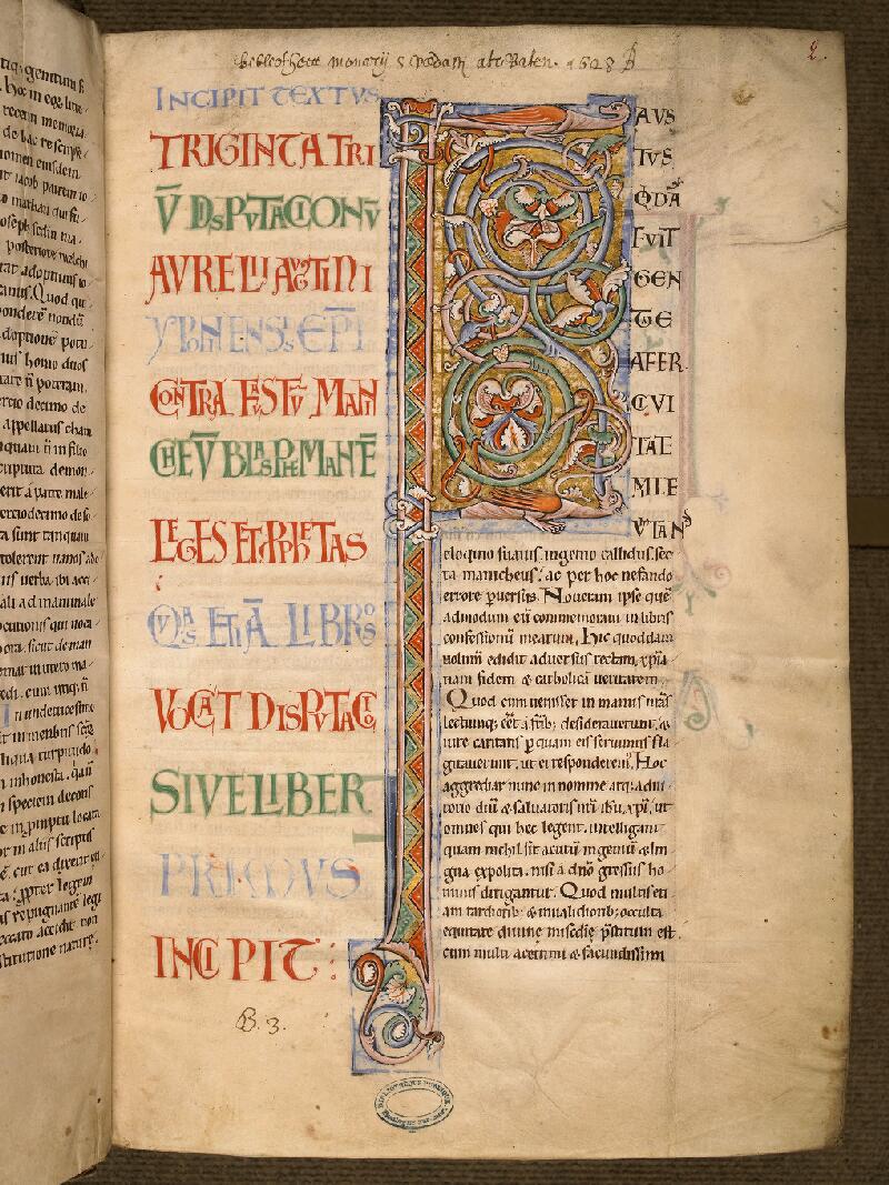 Boulogne-sur-Mer, Bibl. mun, ms. 0059, f. 002 - vue 2