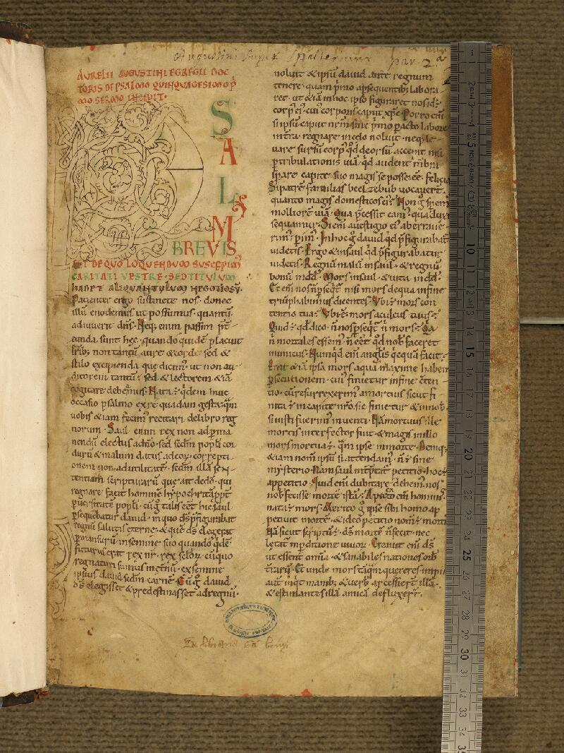Boulogne-sur-Mer, Bibl. mun, ms. 0062, t. I, f. 002 - vue 1