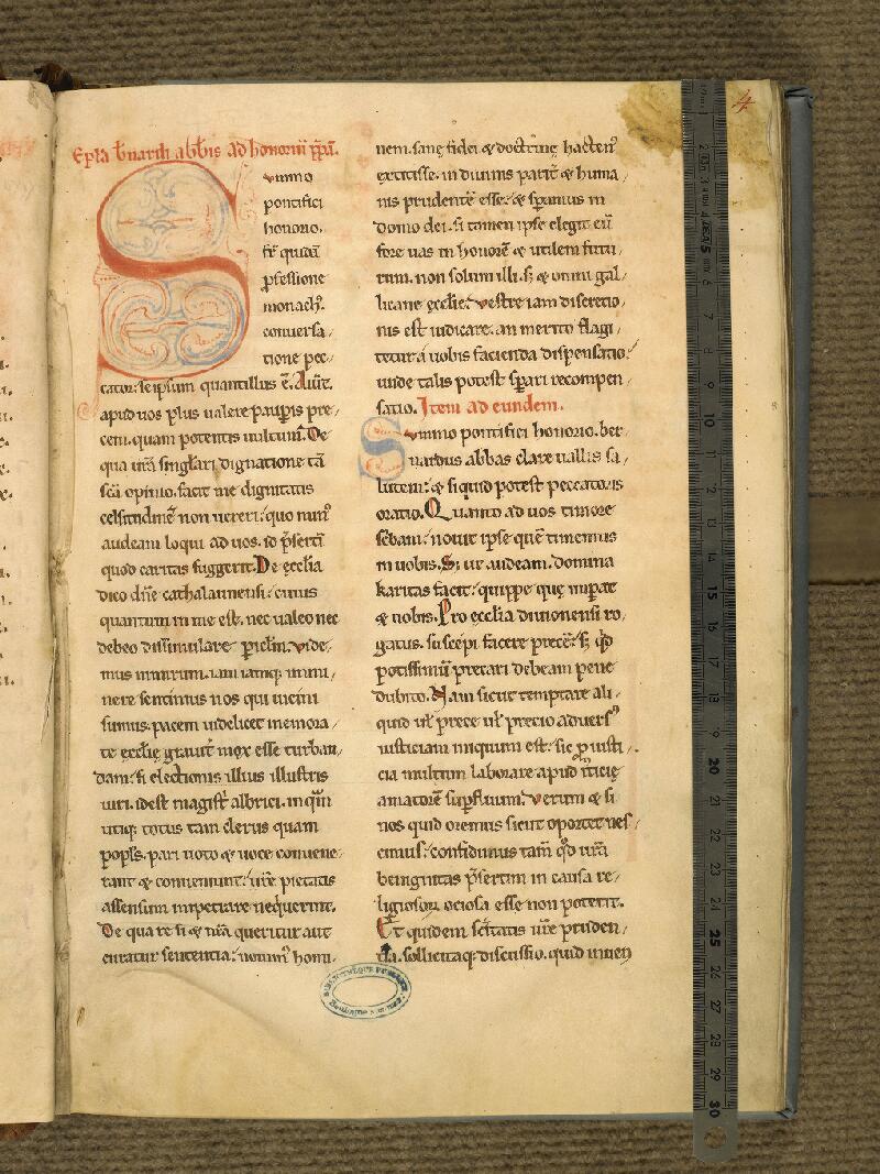Boulogne-sur-Mer, Bibl. mun, ms. 0076, f. 004 - vue 1