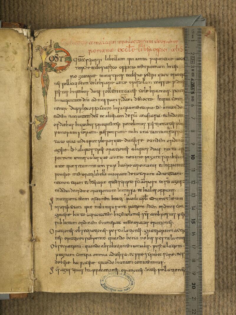 Boulogne-sur-Mer, Bibl. mun, ms. 0082, f. 002 - vue 1