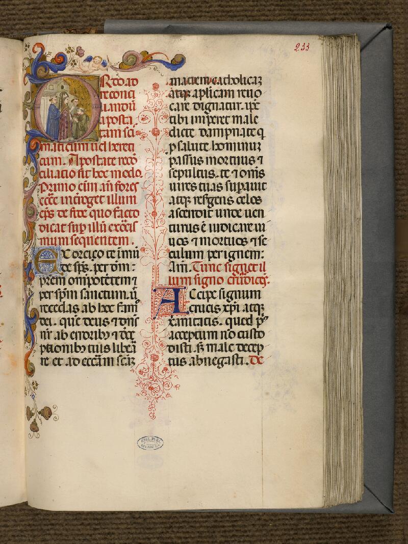 Boulogne-sur-Mer, Bibl. mun, ms. 0085, f. 233 - vue 1