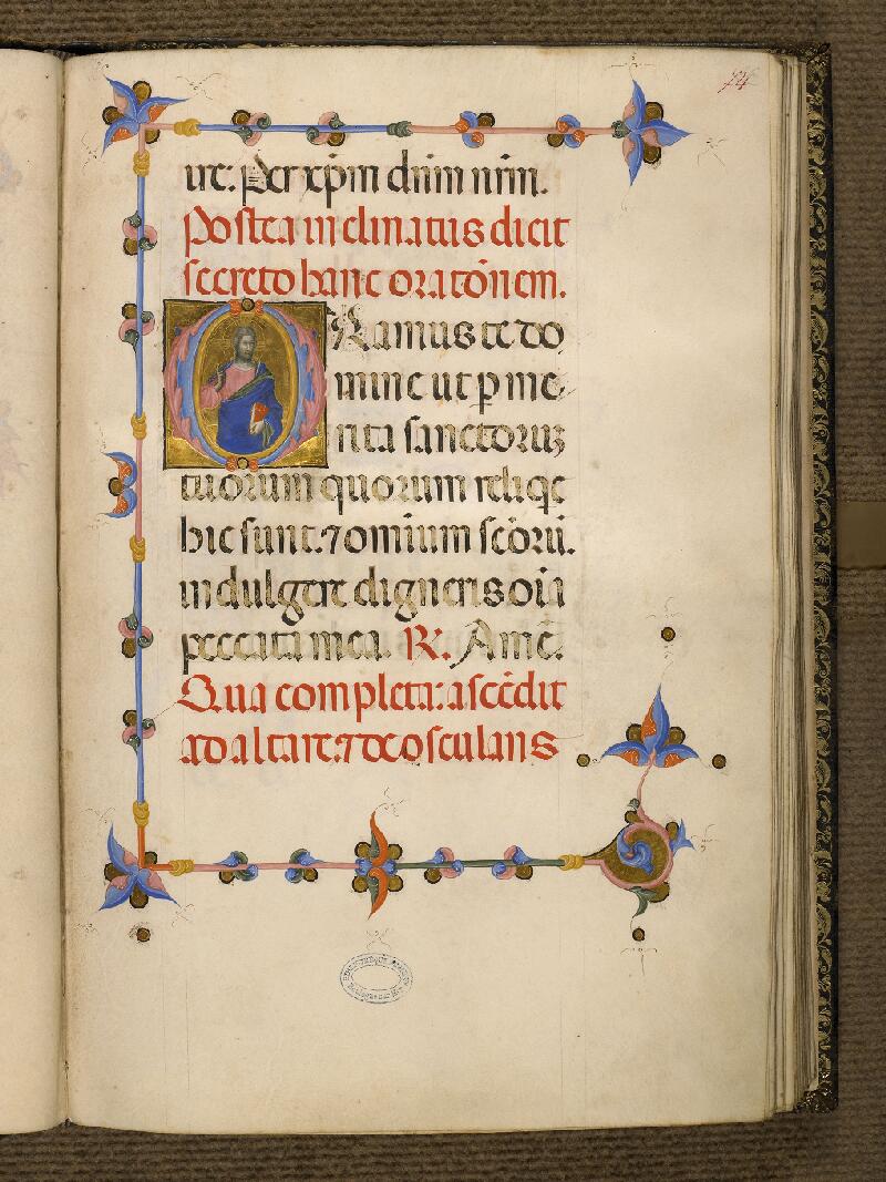 Boulogne-sur-Mer, Bibl. mun, ms. 0086, f. 074 - vue 1