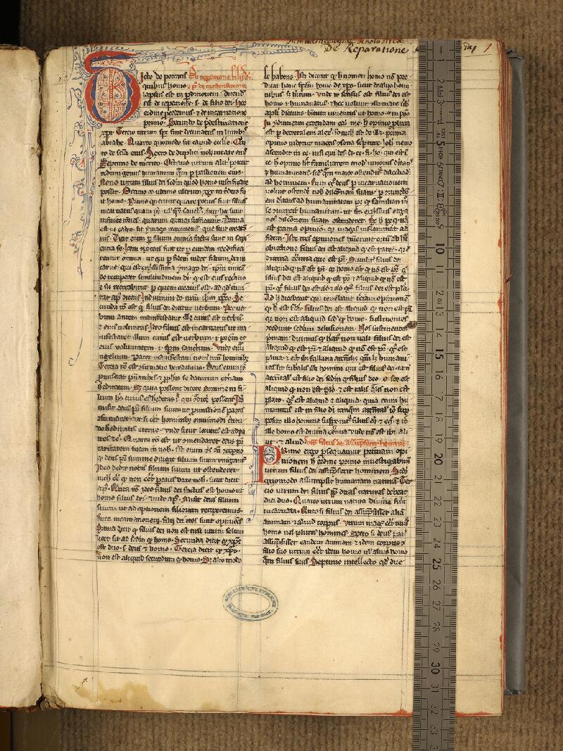 Boulogne-sur-Mer, Bibl. mun, ms. 0094, f. 001 - vue 1