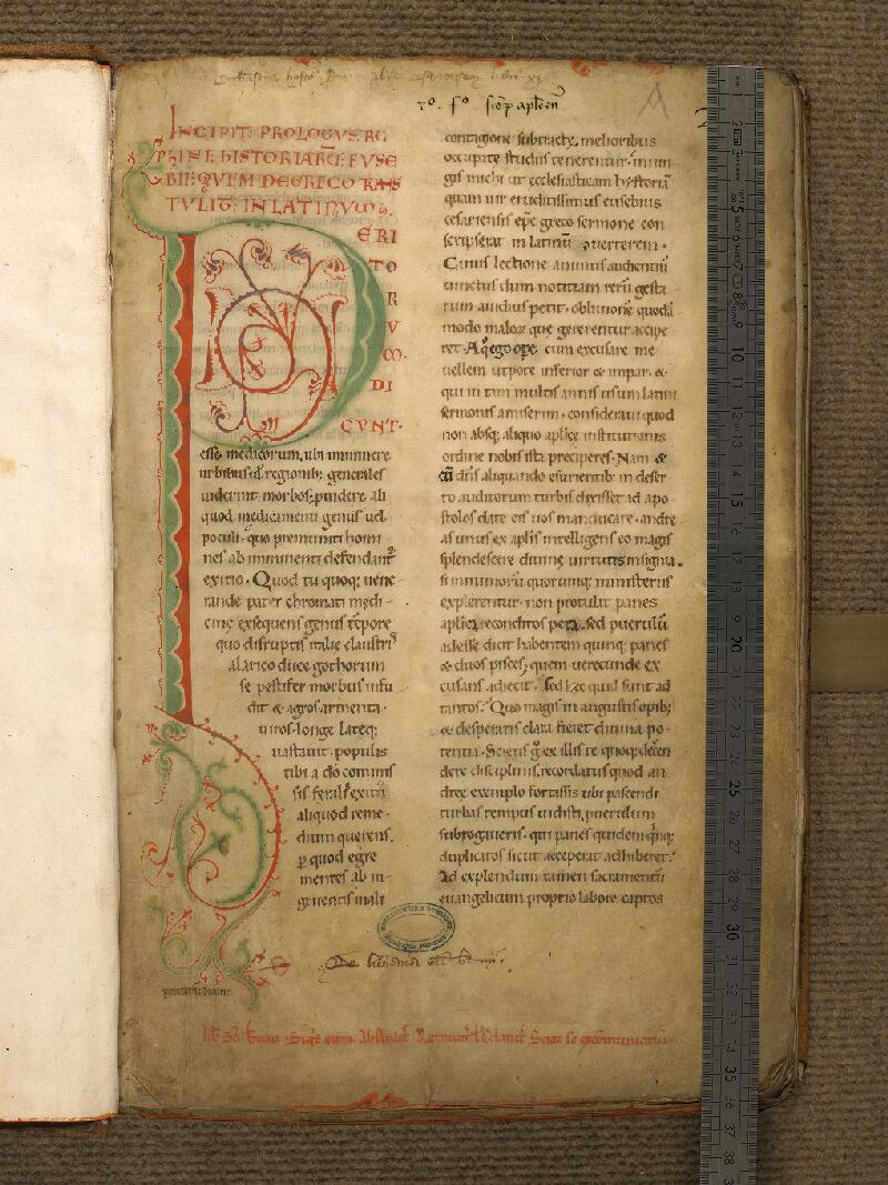 Boulogne-sur-Mer, Bibl. mun, ms. 0101, f. 001 - vue 1