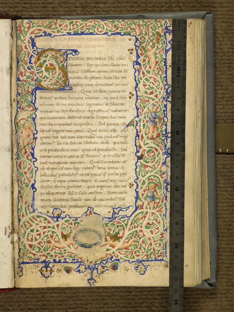 Boulogne-sur-Mer, Bibl. mun, ms. 0105, f. 001 - vue 1