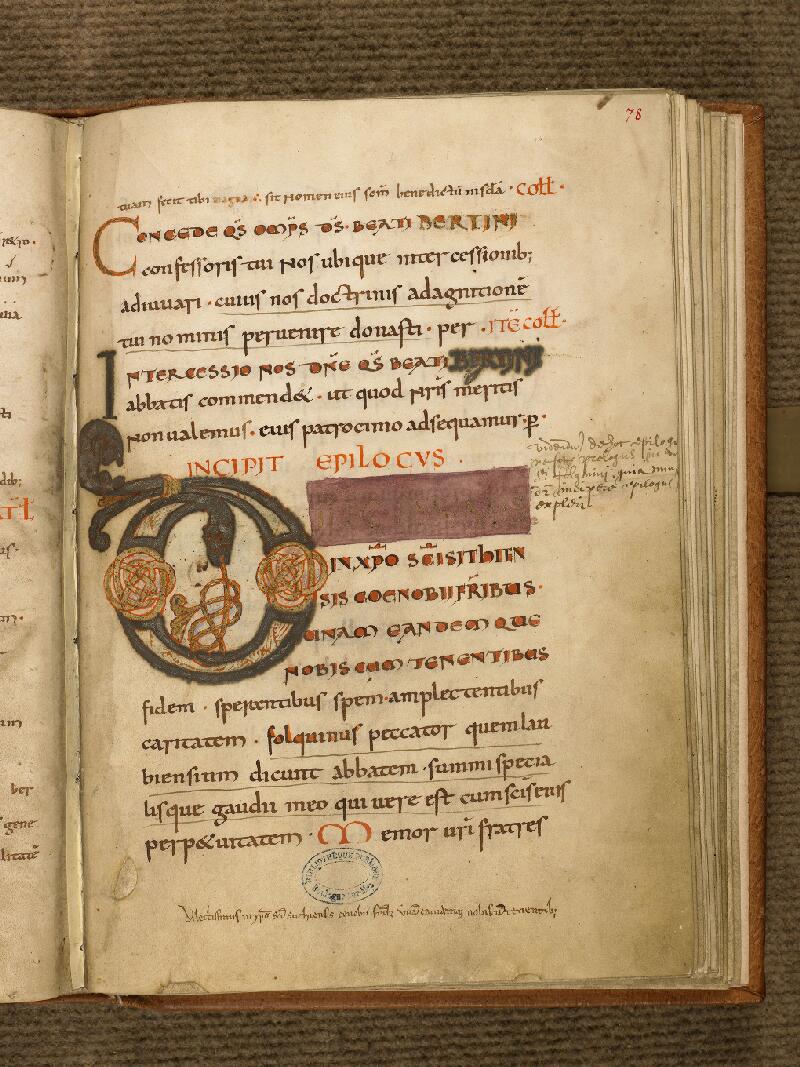 Boulogne-sur-Mer, Bibl. mun, ms. 0107, f. 078