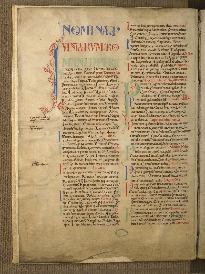 Boulogne-sur-Mer, Bibl. mun, ms. 0116, t. I, f. 001v - vue 2