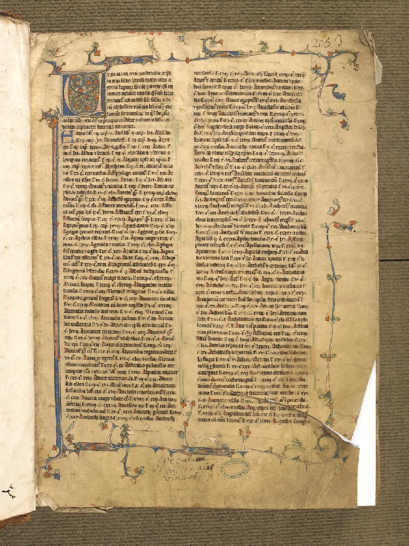 Boulogne-sur-Mer, Bibl. mun, ms. 0130, t. I, f. 001 - vue 2
