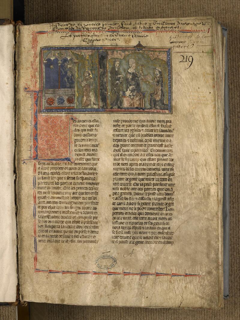 Boulogne-sur-Mer, Bibl. mun, ms. 0142, f. 001 - vue 2