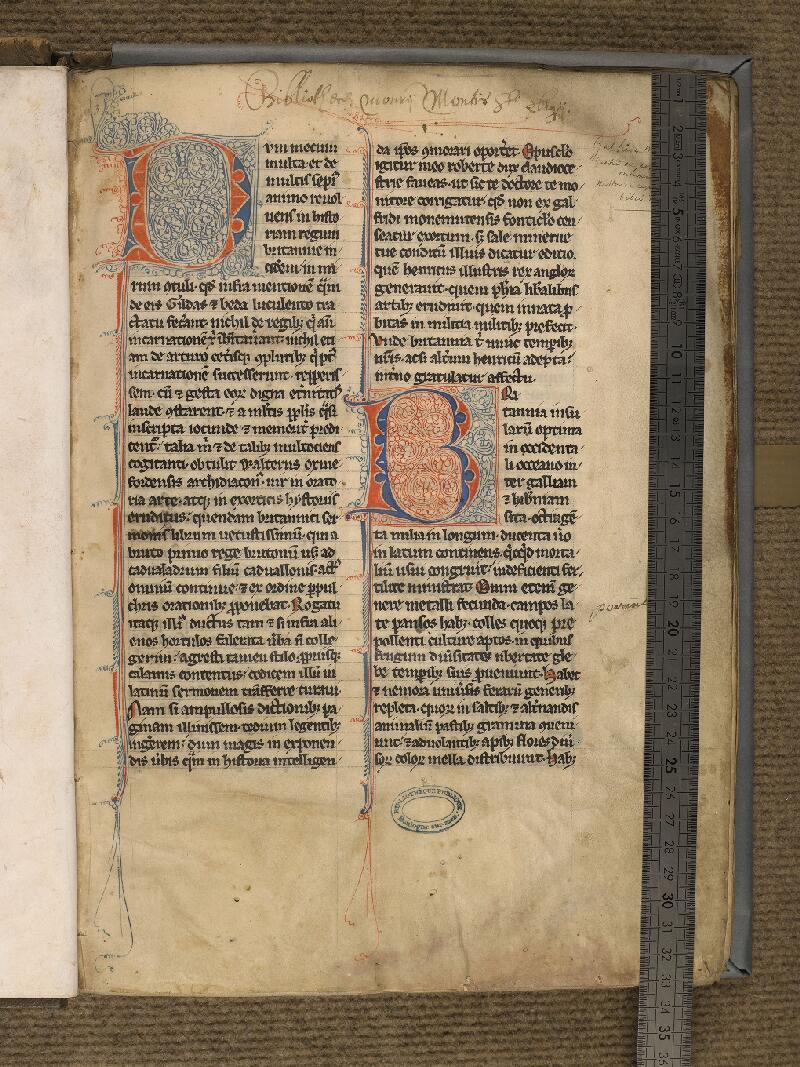 Boulogne-sur-Mer, Bibl. mun, ms. 0180, f. 002 - vue 1