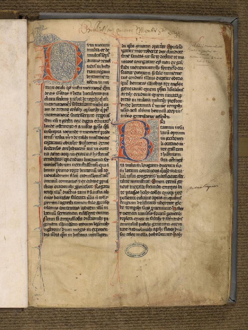 Boulogne-sur-Mer, Bibl. mun, ms. 0180, f. 002 - vue 2