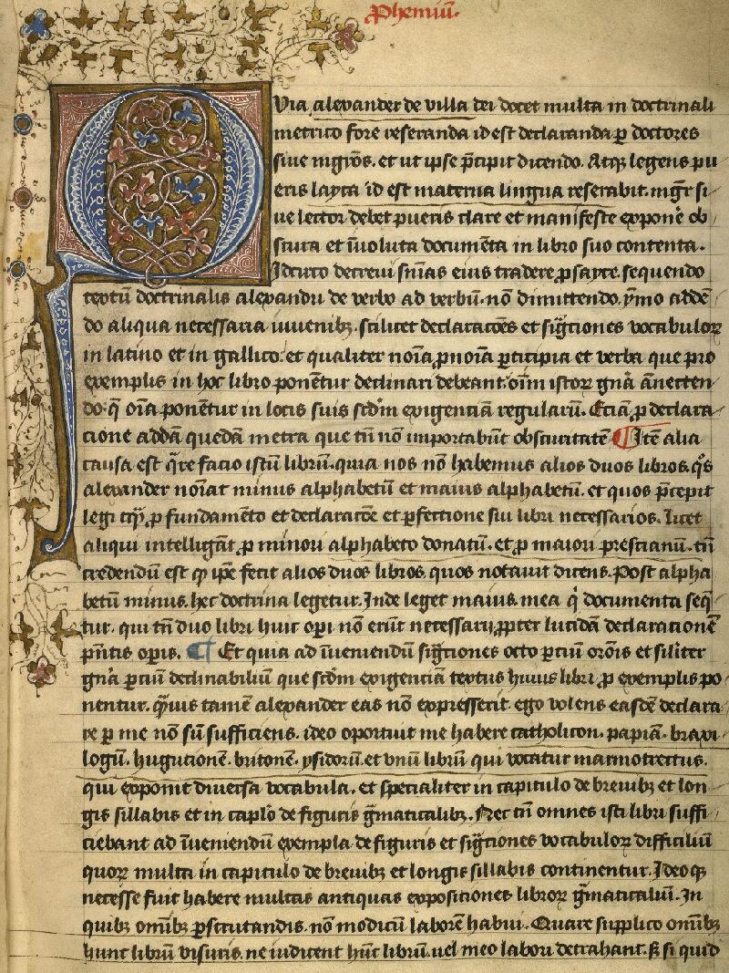 Boulogne-sur-Mer, Bibl. mun, ms. 0185, f. 001 - vue 3